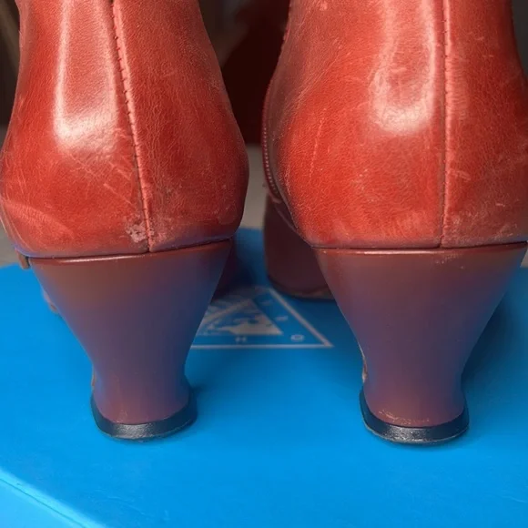 John Fluevog Red Ankle Boots - Picture 6 of 13